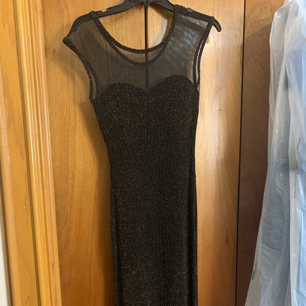 A’gaci Black & Gold Evening Dress